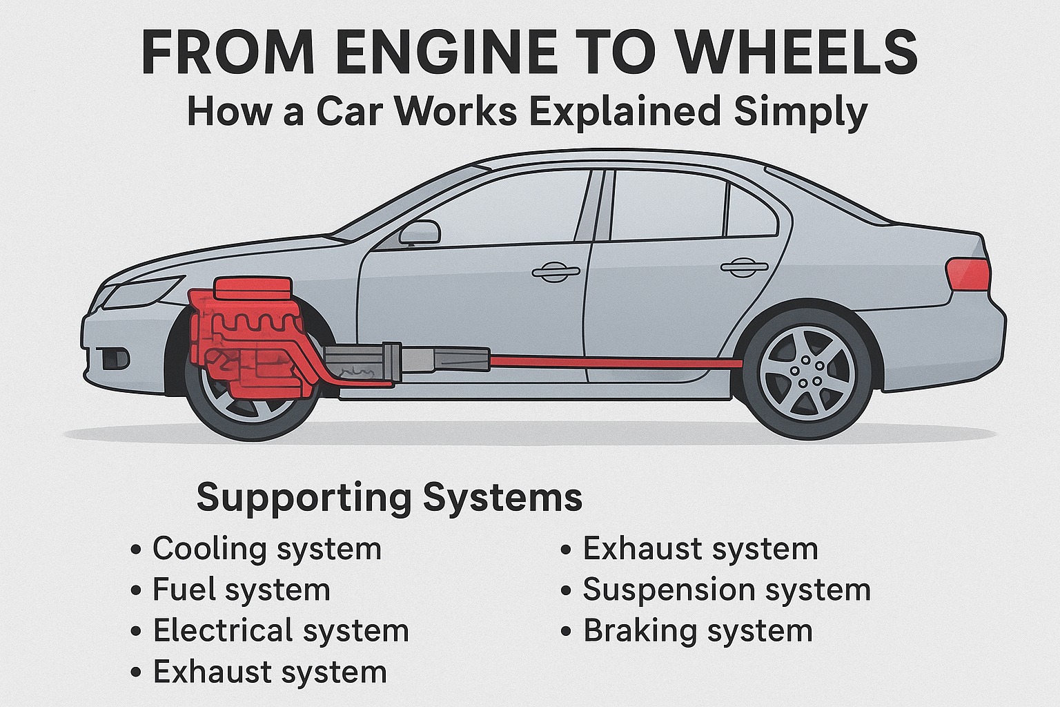 from engine to wheels 
